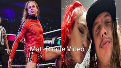 matt riddle leaked video|Matt Riddle with a message for people looking for his leaked